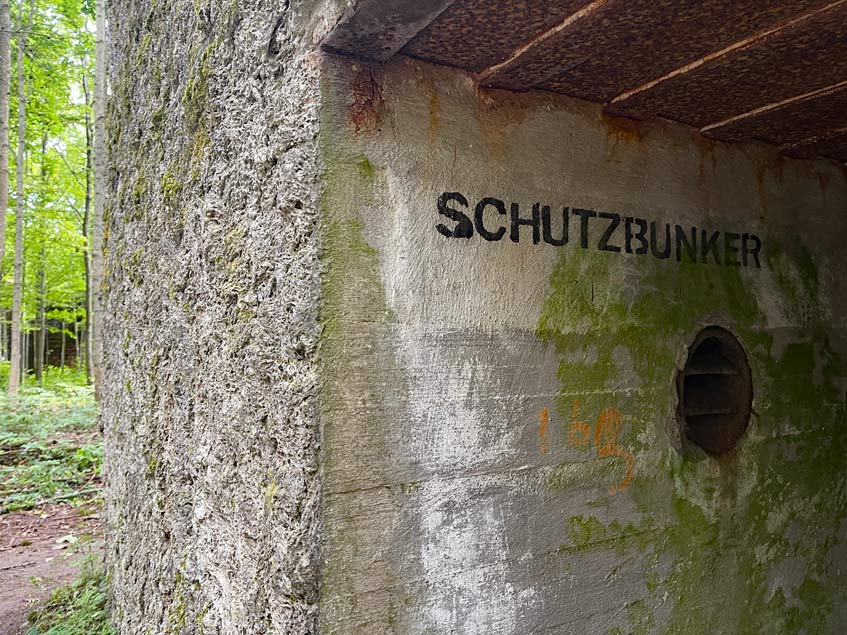 Schutzbunker in Masuren in Mauerwald