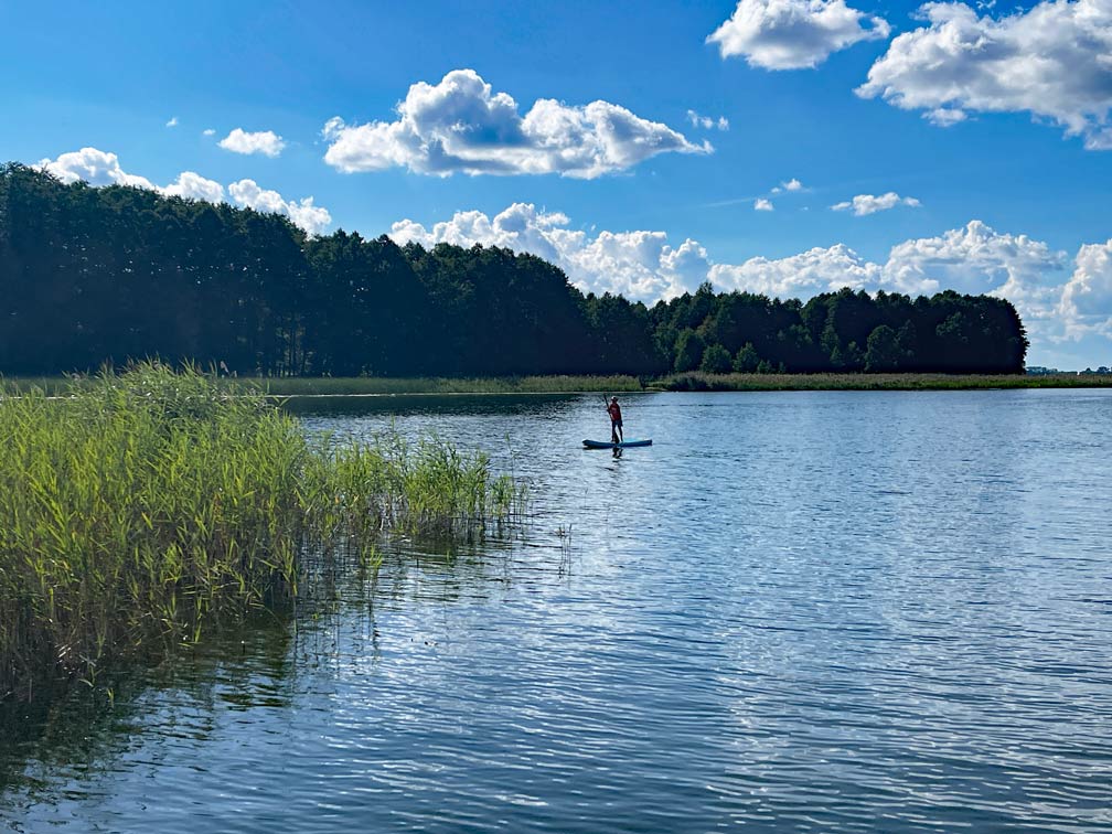 sup board fahren masuren polen